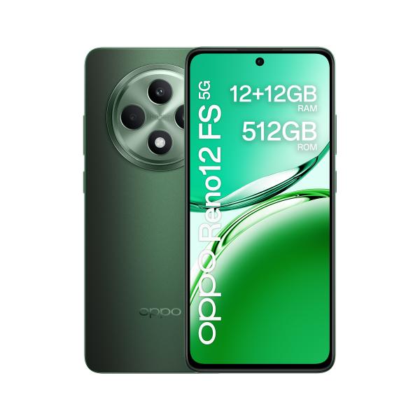 OPPO RENO 12FS 512GB 12GB RAM BLACK GREEN APP