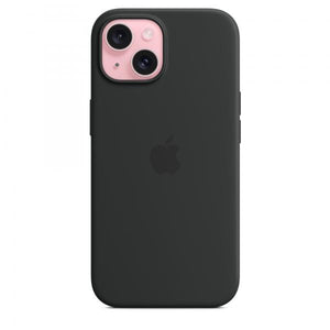 Custodia in Silicone per iPhone 15 con MagSafe - Nero
