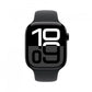 Apple Watch Series 10 GPS 46mm Jet Black Aluminium Case with Black Sport Band - S/M