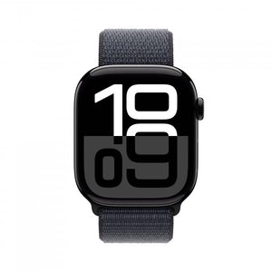 Apple Watch Series 10 GPS + Cellular 46mm Jet Black Aluminium Case with Ink Sport Loop