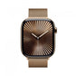 Apple Watch Series 10 GPS + Cellular 46mm Gold Titanium Case with Gold Milanese Loop - M/L
