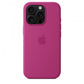 Custodia in Silicone per iPhone 16 Pro con MagSafe - Fucsia