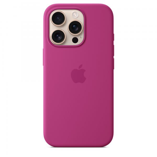 iPhone16 Pro Silicone Case with MagSafe - Fuchsia