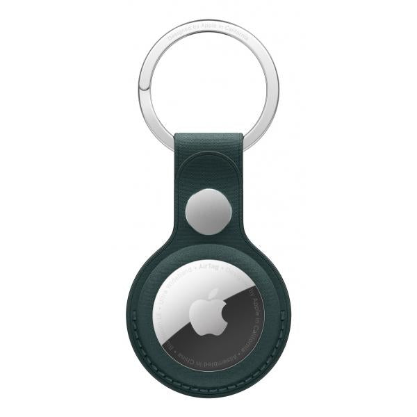 AirTag FineWoven Key Ring \\ Dark Green