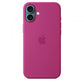 Custodia in Silicone per iPhone 16 Plus con MagSafe - Fucsia