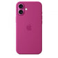 Custodia in Silicone per iPhone 16 Plus con MagSafe - Fucsia