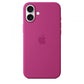 Custodia in Silicone per iPhone 16 Plus con MagSafe - Fucsia