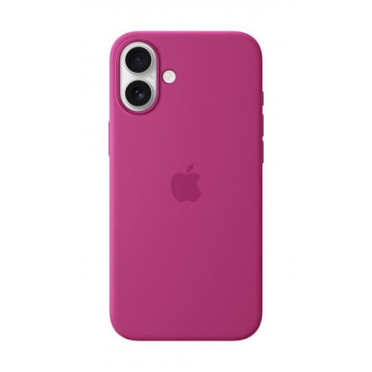 Custodia in Silicone per iPhone 16 Plus con MagSafe - Fucsia