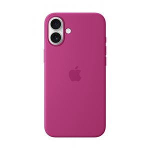 Custodia in Silicone per iPhone 16 Plus con MagSafe - Fucsia