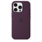 iPhone16 Pro Silicone Case with MagSafe - Plum