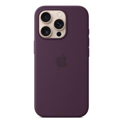 iPhone16 Pro Silicone Case with MagSafe - Plum