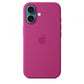Custodia in Silicone per iPhone 16 con MagSafe - Fucsia