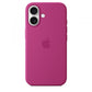Custodia in Silicone per iPhone 16 con MagSafe - Fucsia