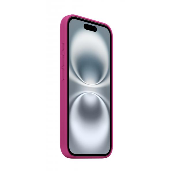 Custodia in Silicone per iPhone 16 con MagSafe - Fucsia