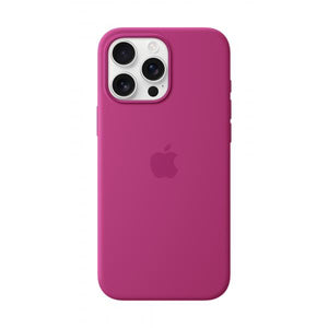 Custodia in Silicone per iPhone 16 Pro Max con MagSafe - Fucsia