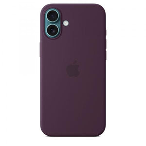Custodia in Silicone per iPhone 16 Plus con MagSafe - Prugna