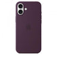 Custodia in Silicone per iPhone 16 Plus con MagSafe - Prugna