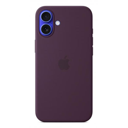 Custodia in Silicone per iPhone 16 Plus con MagSafe - Prugna