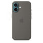 Custodia in Silicone per iPhone 16 con MagSafe - Grigio Pietra