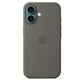 Custodia in Silicone per iPhone 16 con MagSafe - Grigio Pietra