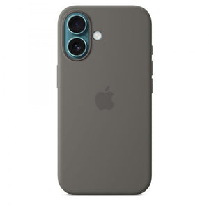 Custodia in Silicone per iPhone 16 con MagSafe - Grigio Pietra
