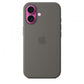Custodia in Silicone per iPhone 16 con MagSafe - Grigio Pietra