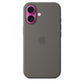 Custodia in Silicone per iPhone 16 con MagSafe - Grigio Pietra