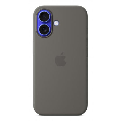 Custodia in Silicone per iPhone 16 con MagSafe - Grigio Pietra