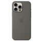 Custodia in Silicone per iPhone 16 Pro Max con MagSafe - Grigio Pietra