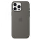 Custodia in Silicone per iPhone 16 Pro Max con MagSafe - Grigio Pietra