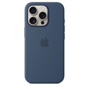 iPhone16 Pro Silicone Case with MagSafe - Denim