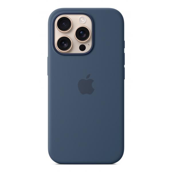 iPhone16 Pro Silicone Case with MagSafe - Denim