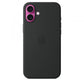 Custodia in Silicone per iPhone 16 Plus con MagSafe - Nero