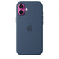 Custodia in Silicone per iPhone 16 Plus con MagSafe - Denim