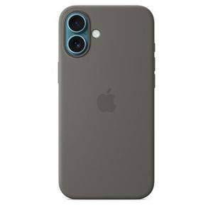 Custodia in Silicone per iPhone 16 Plus con MagSafe - Grigio Pietra