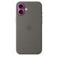 Custodia in Silicone per iPhone 16 Plus con MagSafe - Grigio Pietra