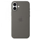 Custodia in Silicone per iPhone 16 Plus con MagSafe - Grigio Pietra