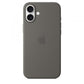 Custodia in Silicone per iPhone 16 Plus con MagSafe - Grigio Pietra
