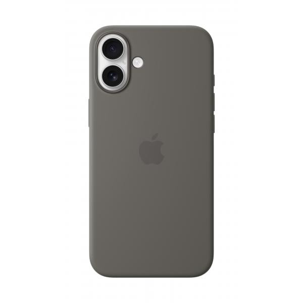Custodia in Silicone per iPhone 16 Plus con MagSafe - Grigio Pietra