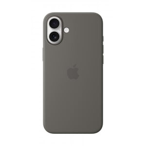 Custodia in Silicone per iPhone 16 Plus con MagSafe - Grigio Pietra