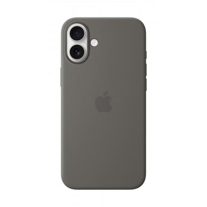 Custodia in Silicone per iPhone 16 Plus con MagSafe - Grigio Pietra