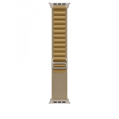 49mm Tan AlpineLoop -Medium - Natural Titanium Finish