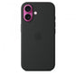 Custodia in Silicone per iPhone 16 con MagSafe - Nera
