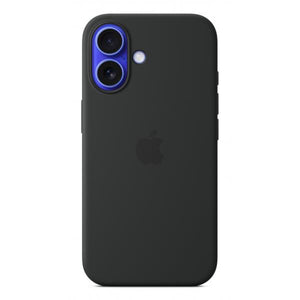 Custodia in Silicone per iPhone 16 con MagSafe - Nera