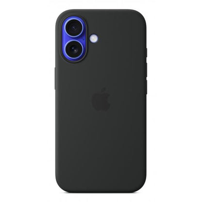 Custodia in Silicone per iPhone 16 con MagSafe - Nera