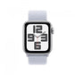 Apple Watch SE GPS + Cellular 40mm Silver Aluminium Case with Blue Cloud Sport Loop