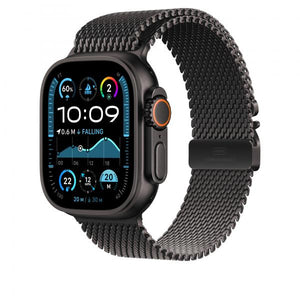 49mm Black Titanium Milanese Loop - Large