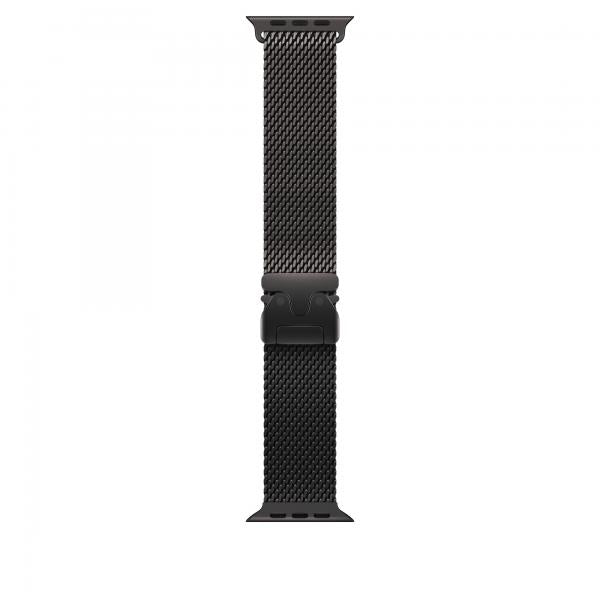 49mm Black Titanium Milanese Loop - Large