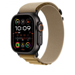 49mm Tan AlpineLoop -Medium - Black Titanium Finish