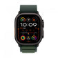 Apple Watch Ultra 2 GPS + Cellular 49mm Black Titanium Case with Dark Green Alpine Loop - Small